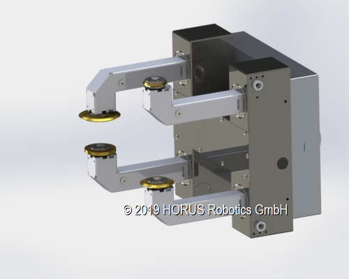 Each cutting arm can be mounted in one of two orientations